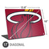 NBA Miami Heat Large Logo Universal Laptop 17in (13.8 x 10in) Skin