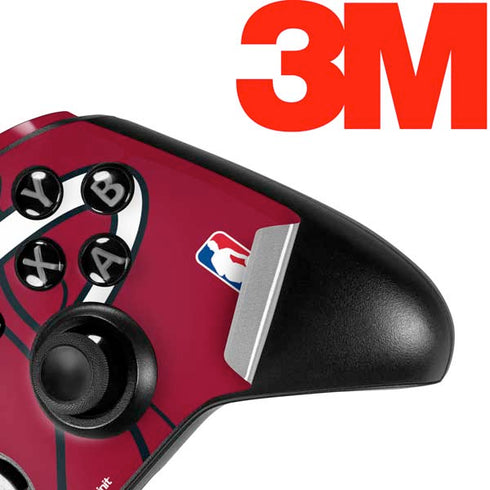 NBA Miami Heat Large Logo Xbox One Elite Controller Skin