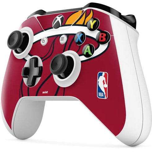 NBA Miami Heat Large Logo Xbox One S Controller Skin