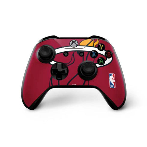 NBA Miami Heat Large Logo Xbox One X Controller Skin