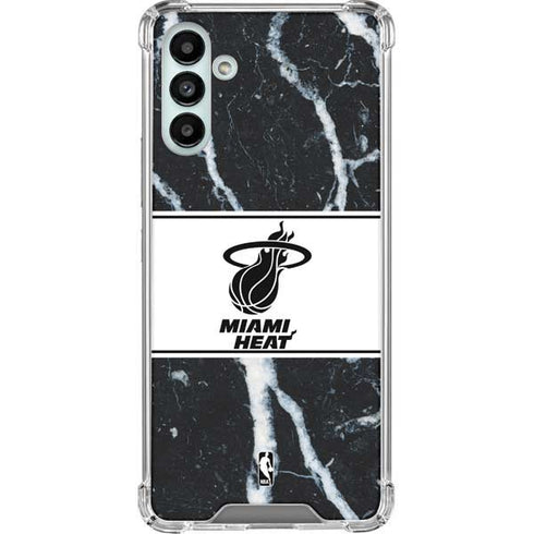 NBA Miami Heat Marble Galaxy A13 5G Clear Case