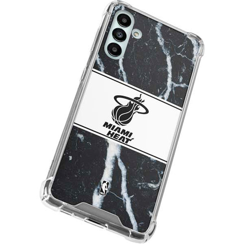 NBA Miami Heat Marble Galaxy A13 5G Clear Case