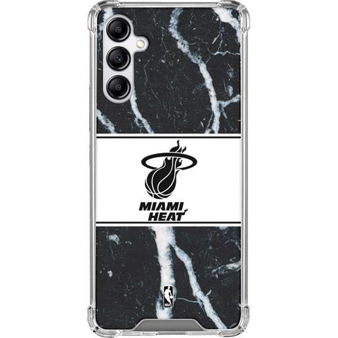 NBA Miami Heat Marble Galaxy A14 5G Clear Case