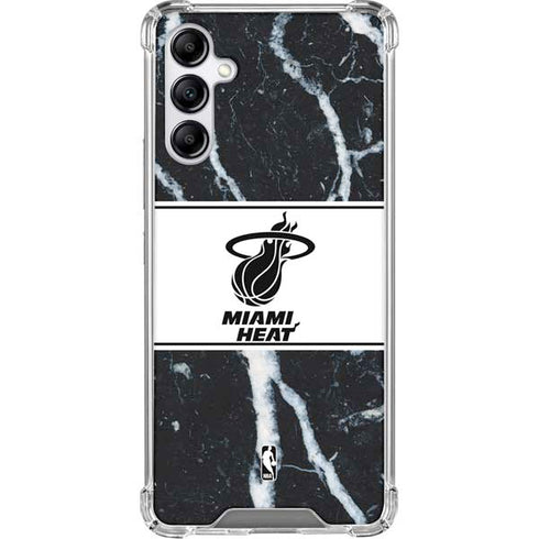 NBA Miami Heat Marble Galaxy A15 5G Clear Case