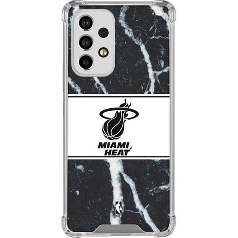 NBA Miami Heat Marble Galaxy A33 5G Clear Case