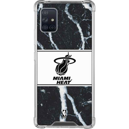 NBA Miami Heat Marble Galaxy A51 5G Clear Case