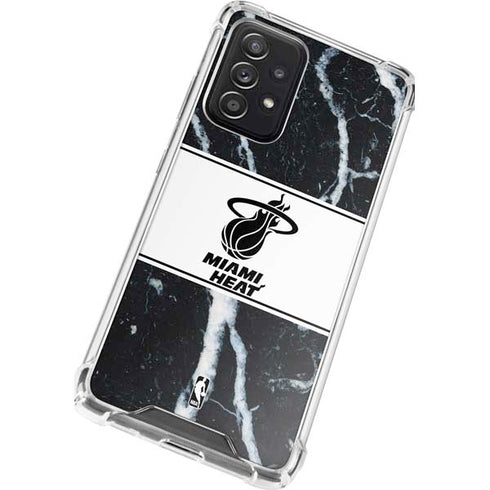 NBA Miami Heat Marble Galaxy A52 5G Clear Case