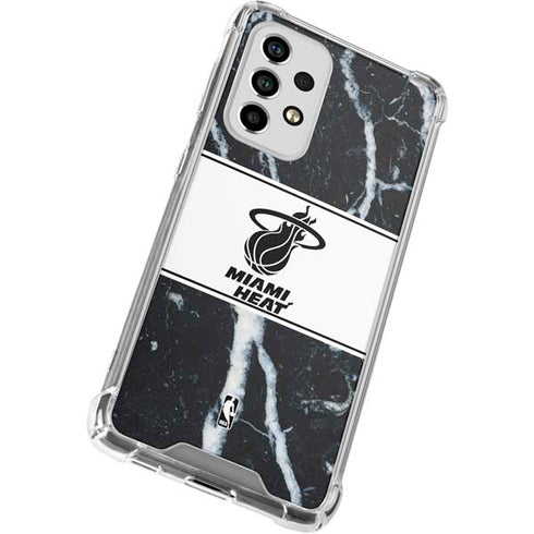 NBA Miami Heat Marble Galaxy A53 5G Clear Case
