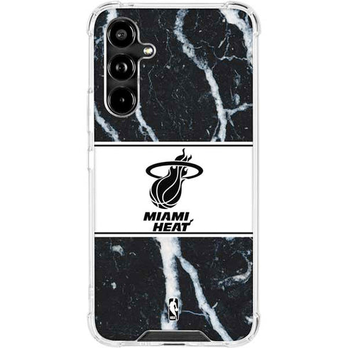 NBA Miami Heat Marble Galaxy A54 5G Clear Case
