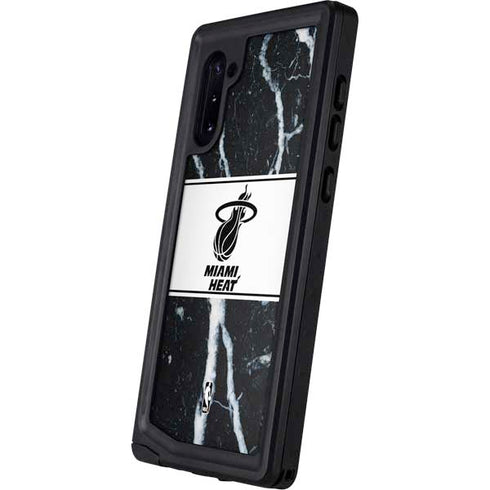 NBA Miami Heat Marble Galaxy Note 10 Waterproof Case