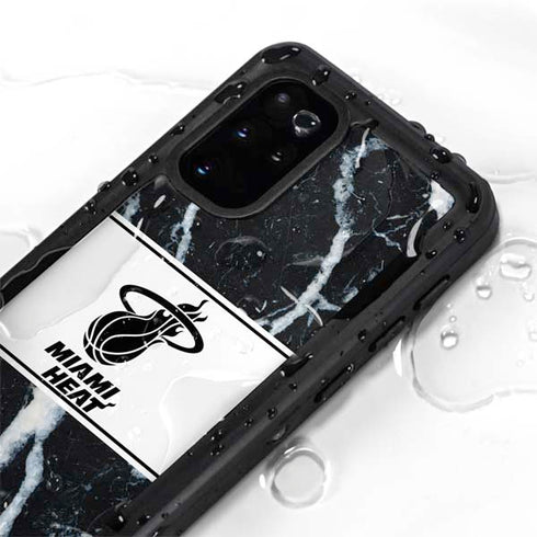NBA Miami Heat Marble Galaxy S20 Plus Waterproof Case