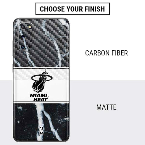 NBA Miami Heat Marble Galaxy S20 Skin