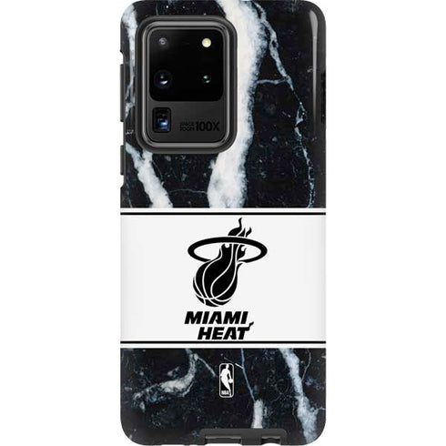 NBA Miami Heat Marble Galaxy S20 Ultra 5G Pro Case