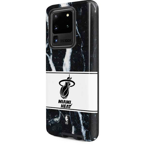 NBA Miami Heat Marble Galaxy S20 Ultra 5G Pro Case