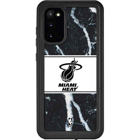 NBA Miami Heat Marble Galaxy S20 Waterproof Case