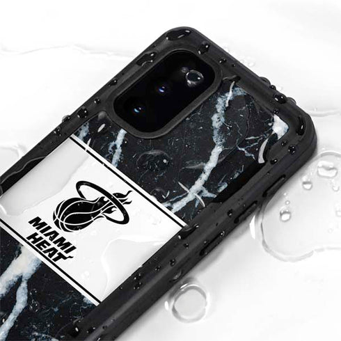 NBA Miami Heat Marble Galaxy S20 Waterproof Case