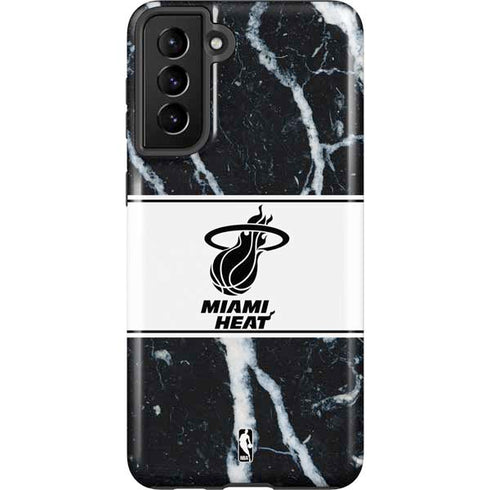 NBA Miami Heat Marble Galaxy S21 Plus 5G Pro Case
