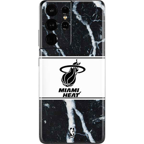 NBA Miami Heat Marble Galaxy S21 Ultra 5G Skin