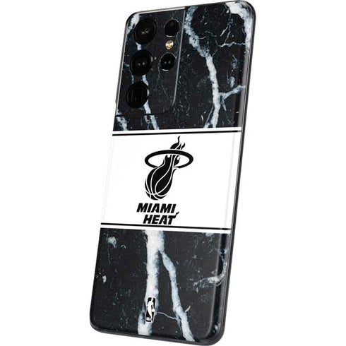 NBA Miami Heat Marble Galaxy S21 Ultra 5G Skin