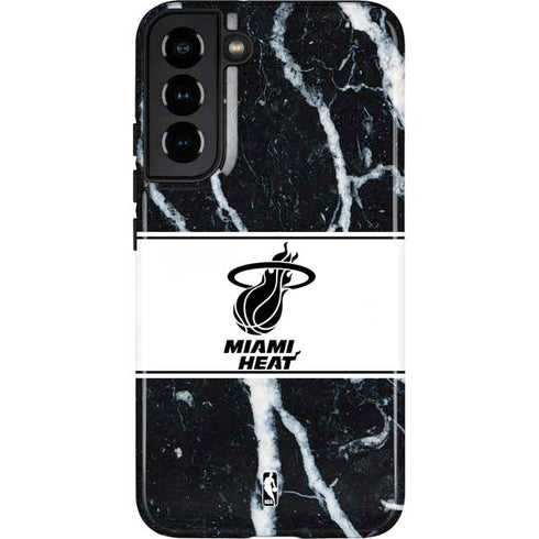 NBA Miami Heat Marble Galaxy S22 Plus Pro Case