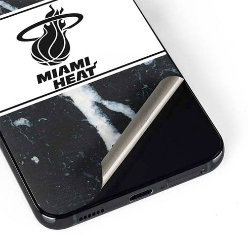 NBA Miami Heat Marble Galaxy S22 Plus Skin