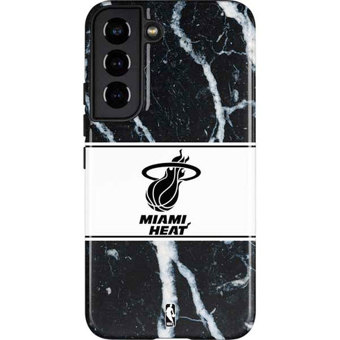 NBA Miami Heat Marble Galaxy S22 Pro Case