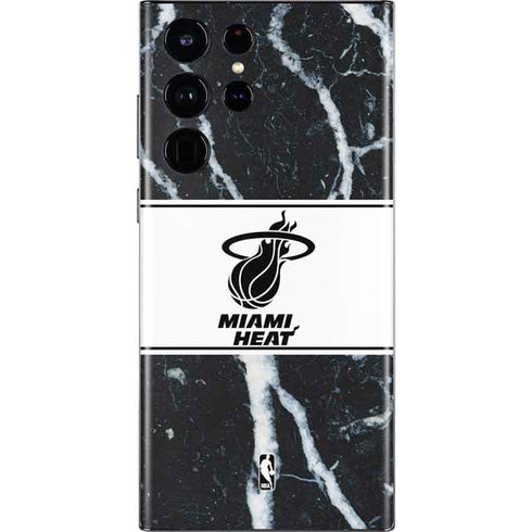 NBA Miami Heat Marble Galaxy S22 Ultra Skin