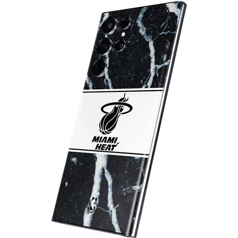 NBA Miami Heat Marble Galaxy S22 Ultra Skin
