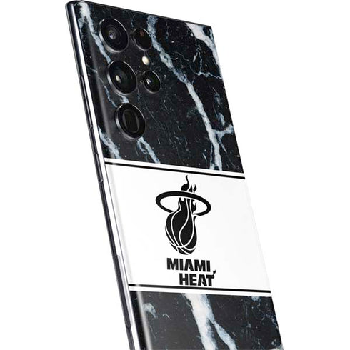 NBA Miami Heat Marble Galaxy S22 Ultra Skin