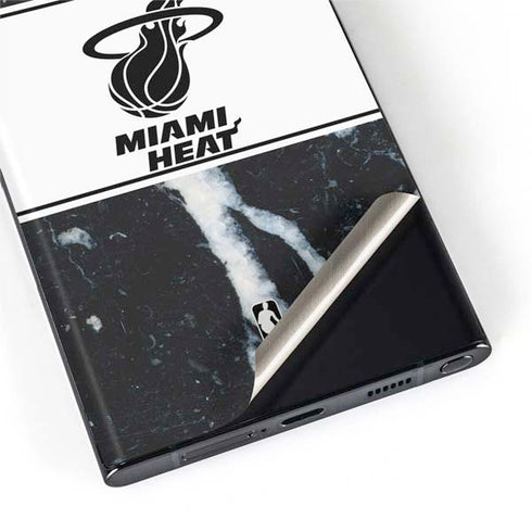 NBA Miami Heat Marble Galaxy S22 Ultra Skin