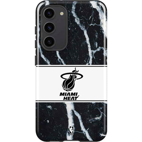 NBA Miami Heat Marble Galaxy S23 Plus Pro Case