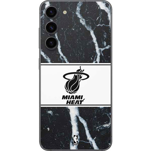 NBA Miami Heat Marble Galaxy S23 Plus Skin