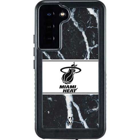 NBA Miami Heat Marble Galaxy S23 Plus Waterproof Case