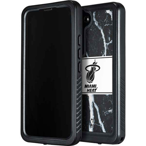 NBA Miami Heat Marble Galaxy S23 Plus Waterproof Case