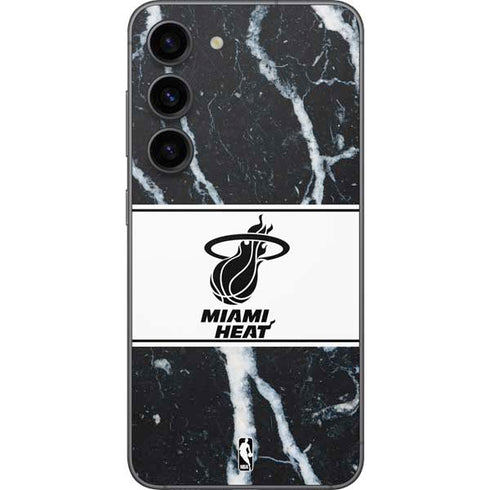 NBA Miami Heat Marble Galaxy S23 Skin