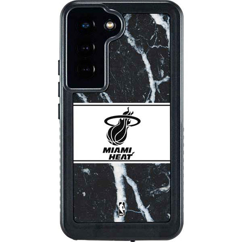NBA Miami Heat Marble Galaxy S23 Waterproof Case