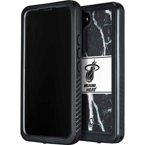 NBA Miami Heat Marble Galaxy S23 Waterproof Case