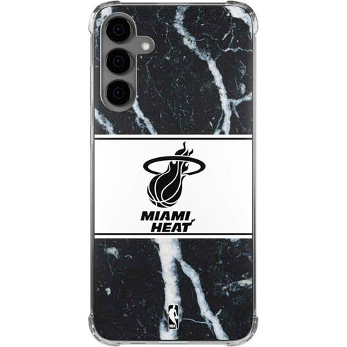 NBA Miami Heat Marble Galaxy S24 Plus Clear Case