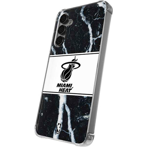 NBA Miami Heat Marble Galaxy S24 Plus Clear Case