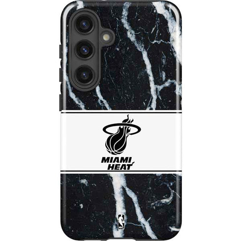 NBA Miami Heat Marble Galaxy S24 Plus Impact Case