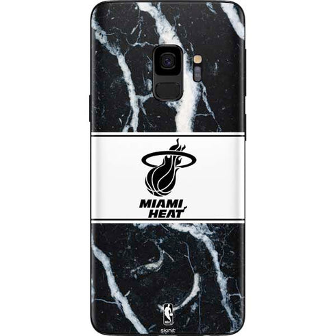 NBA Miami Heat Marble Galaxy S9 Skin