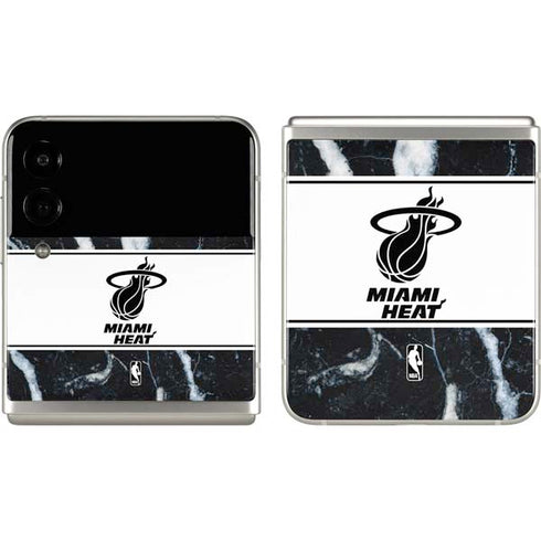NBA Miami Heat Marble Galaxy Z Flip3 5G Skin