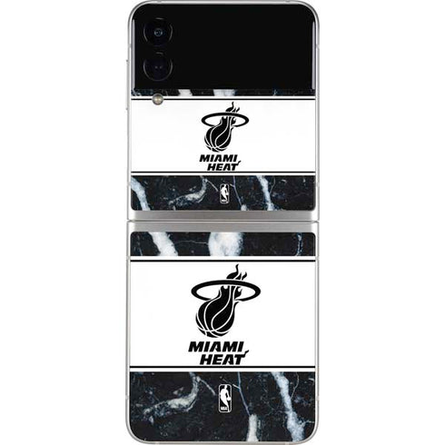 NBA Miami Heat Marble Galaxy Z Flip3 5G Skin
