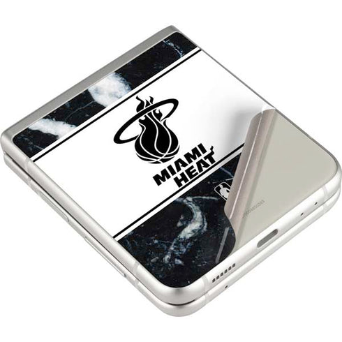 NBA Miami Heat Marble Galaxy Z Flip3 5G Skin