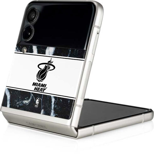 NBA Miami Heat Marble Galaxy Z Flip3 5G Skin