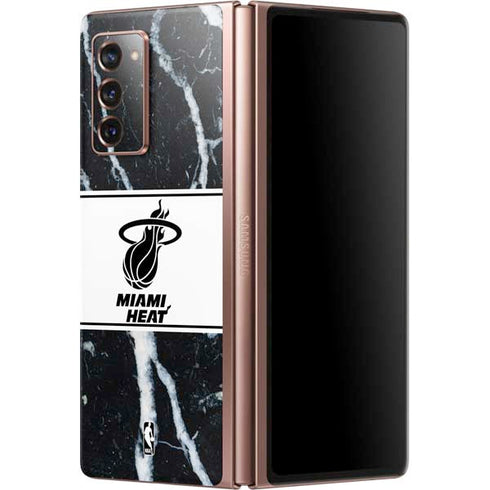 NBA Miami Heat Marble Galaxy Z Fold2 5G Skin