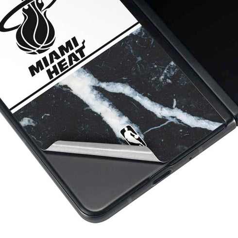 NBA Miami Heat Marble Galaxy Z Fold4 5G Skin
