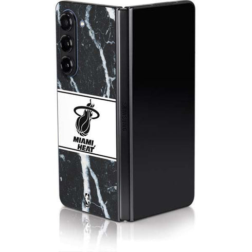NBA Miami Heat Marble Galaxy Z Fold5 5G Skin