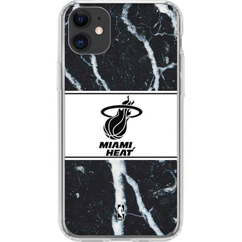 NBA Miami Heat Marble iPhone 11 Clear Case