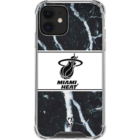 NBA Miami Heat Marble iPhone 12 Mini Clear Case